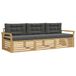 vidaXL - Buiten - bank - set - 3 - st - Wit - en - antracietkleurig