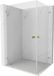 Mexen Lunar-B Duo porte de douche battante 100 x 90