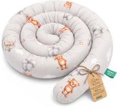 Serpentijnkussen, ASE Spolka Akcyjna XXL Bedslang Bedkussen Voedingskussen Bedrol Bedrandbescherming Sierkussen Bedomranding Slang XL Handgemaakt Teddyberen 150 cm Oeko-Tex-certificaat
