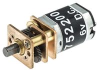 RS PRO Borstel-reductiemotor tot 202 g, 6 V dc / 0,46 W, assen Ø 3 mm, 12 mm x 24,25 mm
