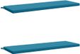 vidaXL - Coussin de banc - SOEST - 2 pièces - 100% Polyester - Bleu clair