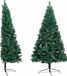 vidaXL Sapin de Noël artificiel avec support demi 120 cm PVC vert