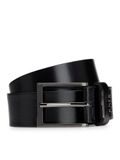BOSS Leren Riem Cole Ant Belt W100 Black Zwart
