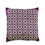 SEQ Home Zijden Kussenhoes Paars/Champagne 45x45cm