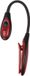 Out of the Blue LED Leeslamp met klem - rood - 16 cm - incl. batterijen - 2 leds