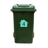 MC Living Kliko Sticker / Vuilnisbak Sticker - Nummer 4 - 22 x 17,5 - Mint