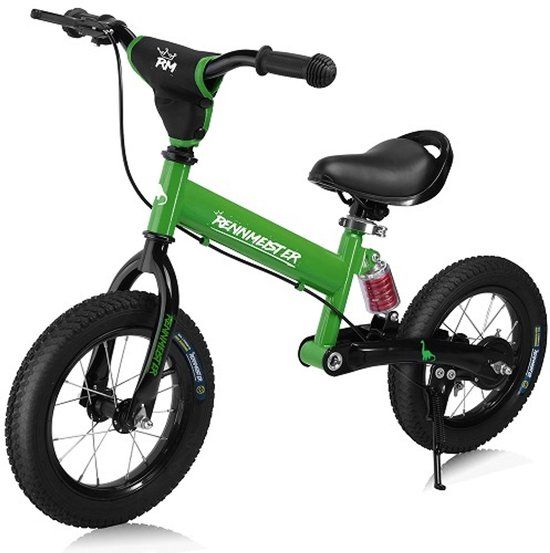 Rennmeister Loopfiets – in Hoogte Verstelbaar – 3-5 Jaar Groen