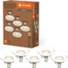 Ledvance 5 x LED Einbauleuchte Spot Essential Weiß 2,6W GU10 230lm warmweiß 2700K
