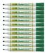 Pentel Beitel punt wit bord Marker, groene inkt (Pack van 12)