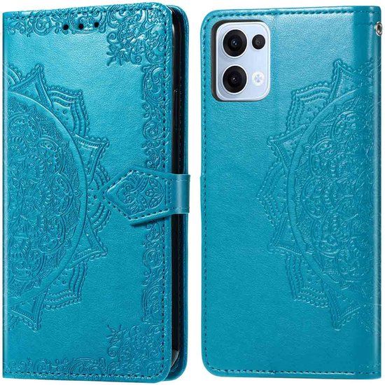 imoshion Hoesje - Geschikt voor Oppo Reno 13 - Mandala Bookcase - Turquoise