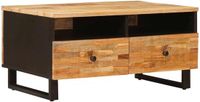 vidaXL Salontafel bruin 80 x 54 x 40 cm massief mangohout
