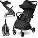 Lorelli Loret - Poussette pliable automatiquement, adaptée jusqu'à 22 kg | Noir