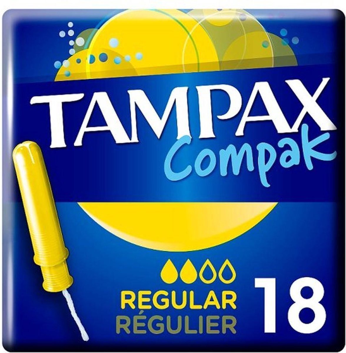 Tampax Tampons Compak Regular, 18 Stuks