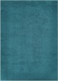 andiamo Tapijt San Paolo modern stijlvol hoogpolig tapijt woonkamer slaapkamer 100% polyester poolhoogte ca. 27 mm geschikt voor vloerverwarming 160 x 230 cm petrol