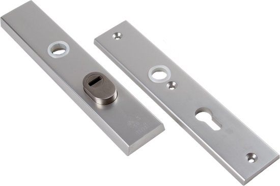 AMI Veiligheidsbeslag Langschild 251/50/15 Buiten Kerntrek PC55 Blind F1 Deurdikte 38-45 mm Metaal SKG 3***
