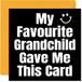 Grappige My Favourite Grandchild Grappige verjaardagskaart voor oma en opa - Grap gelukkige verjaardagskaart voor oma opa van kleinzoon kleindochter, Banter verjaardagscadeaus, 145 mm x 145 mm humor wenskaarten