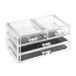 Sieradendoosje Jja Showroom And Head Office Sieraden/make-up organizer 4 lades 24 x 11 cm van kunststof - Transparant