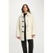 Morgan faux fur jas ecru