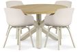 Lifestyle Garden Furniture Lifestyle Salina/Rockville 120 cm dining tuinset 5-delig