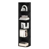 Furinno Pasir 5-Tier Hoek Open Plank Boekenkast, Blackwood
