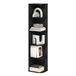 Furinno Pasir 5-Tier Hoek Open Plank Boekenkast, Blackwood