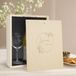 Salentein Coffret vin blanc avec 2 verres - Salentein Chardonnay - Couvercle gravé