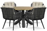 Coco Custa Rockville 120 cm dining tuinset 5-delig