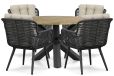 Coco Custa Rockville 120 cm dining tuinset 5-delig