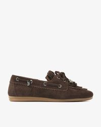 VIA VAI June Loua Mocassins dames - Suède - Bruin - Maat 36