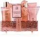 Accentra - Essence of Beauty - Verwenpakket Vrouw Vanilla & Sweet Almond - Geschenkset Vrouwen in Rosé draadmand