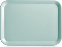 Zeller Dienblad - aqua blauw - kunststof - 44 x 32 cm - rechthoekig
