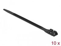 Delock Cable Tie with Double Locking L 1000 x W 9 mm black 10 pieces