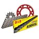 Kettingset DID Kettingset Alu 520VX3 / 106 Eindeloos rood voor Honda XR R 250 cc Bj. 1996-2004