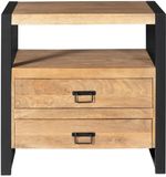 Merkloos Starfurn Ladekast Britt - Naturel Mangohout - 80x40x80cm