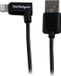 StarTech.com 2 m hoekige zwarte Apple 8-polige Apple Lightning-connector naar USB-kabel voor iPhone / iPod / iPad