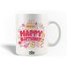 Maniacase Mok Keramiek Happy Birthday Quote Verjaardagstaart