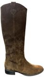 Gabor - Dames - Laarzen - Bruin - Suède - Hakhoogte 2-3 cm - Ritssluiting - Puntige neus