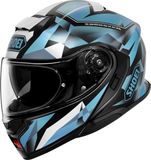 Shoei Neotec 3 Fragments TC-2 Zwart Wit Blauw Casque modulable - Taille XXL