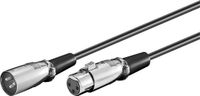 Microconnect Goobay 50715 XLR-aansluitkabel, zwart, 6 m kabellengte