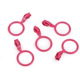 cyclingcolors 5 x ritstrekker vervanging reparatieset voor rits hoofd nr. 3 schuiver voor kleding tassen jassen tassen koffer jeans, roze