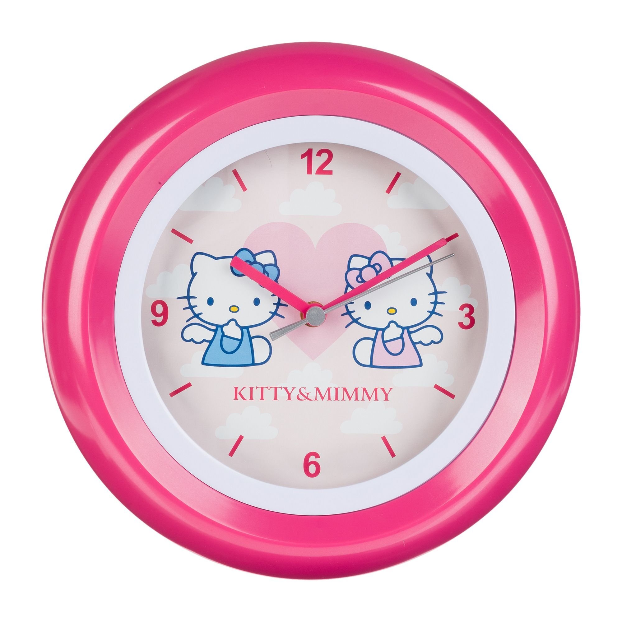 Hello Kitty kinderwandklok analoog roze HK28-5