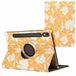 imoshion Tablet Hoes - Geschikt voor Samsung Galaxy Tab S9 11.0 inch - Yellow Flowers