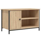 VidaXL TV-meubel 80x40x50 cm bewerkt hout sonoma eikenkleurig