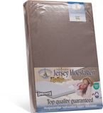 Harris&Darwin H&D Topper Hoeslaken - 100% Jersey Katoen - 90x200 cm - Taupe