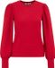 WE Fashion Dames jersey top met structuur - Vuurrood - Maat L