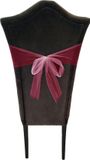 PartyDeco Tule stof op rol - 3x - bordeaux rood - 30cm x 9meter - Organza/mesh decoratie stoffen