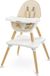 Caretero Tuva Chaise haute en bois - 2 en 1 - Beige