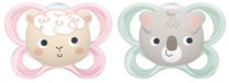 Tigex Soft Mini Pacifiers (2) - Sil - 6-18M - Koala/Sheep