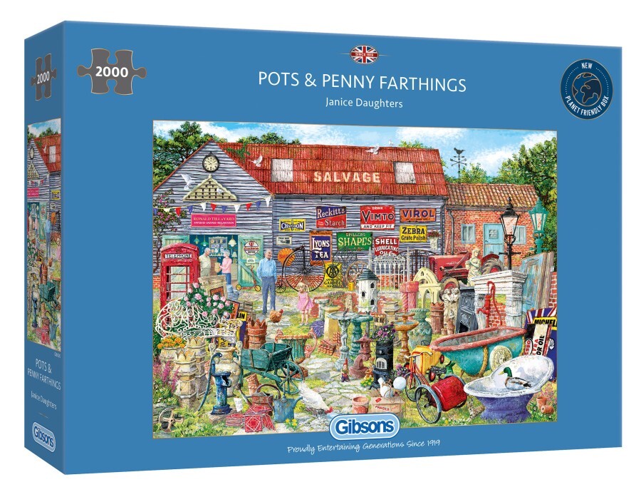 Gibsons Pots and Penny Farthings Puzzel (2000 stukjes)