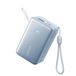 Anker Nano USB-A + USB-C Snellader Powerbank 10.000mAh Blauw met Uitschuifbare Kabel